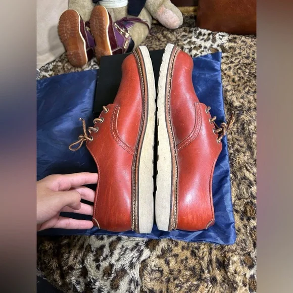 RED WING 8001 Work Oxford Round Toe Aurorasset Size 10.5 made in the USA - Picture 10 of 12